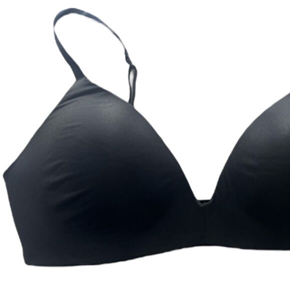 NWT SKIMS Wireless Form T Shirt Demi Bra In Onyx Black Seamless Padded Bra - Picture 5 of 6
